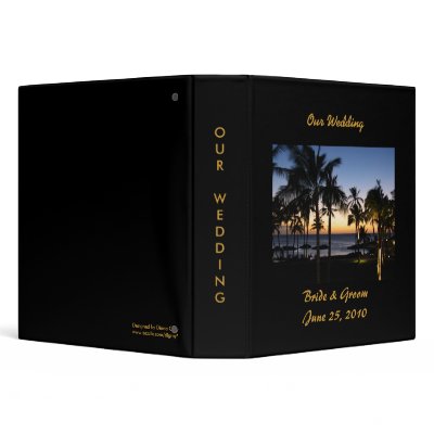 Tropical Destination Wedding Album Binder