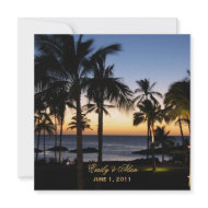 Tropical Destination Wedding Invitations invitation