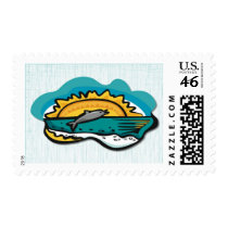 tropical dolphin card postage