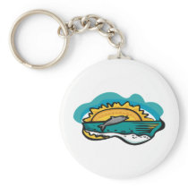 Tropical Dolphin Key Chain