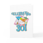 Tropical Drinks Celebrating 30 Card