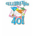 Tropical Drinks Celebrating 40 t-shirts