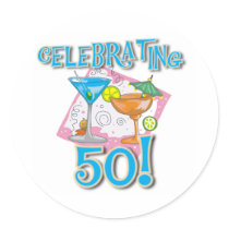 Tropical Drinks Celebrating 50 stickers
