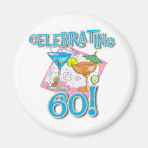 Tropical Drinks Celebrating 60 Refrigerator Magnets
