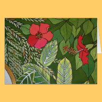 Tropical Eden, Rose of Sharon cards