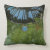 tropical leaves, fan shaped leaves, silk fabric,