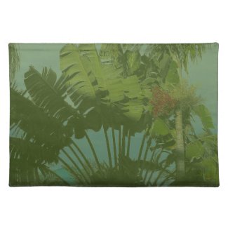 Tropical Evening Greens Placemats