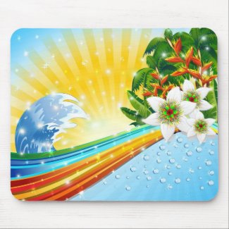 Tropical Exotic Summer Holidays Mouse Pads