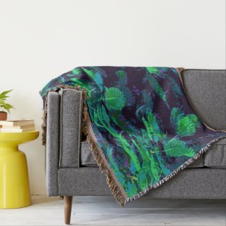 Tropical Fabric Throw Blanket