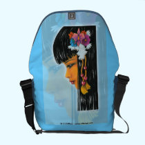 Tropical Faerie rickshaw messenger bags