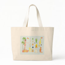 Tropical Fashions Paper Doll Design bags by trennea Tropical Fashions Paper Doll Design bags