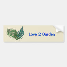 Tropical Fern Trio Bumper Stickers