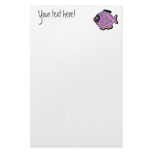 Tropical Fish-12 Cerise Pink and Aqua Customized Stationery