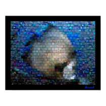 Tropical Fish 2 Mosaic Poster posters by elenaind Tropical Fish 2 Mosaic Poster posters