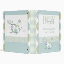 Tropical Fish Baby Boy Photo Album 3 Ring Binders