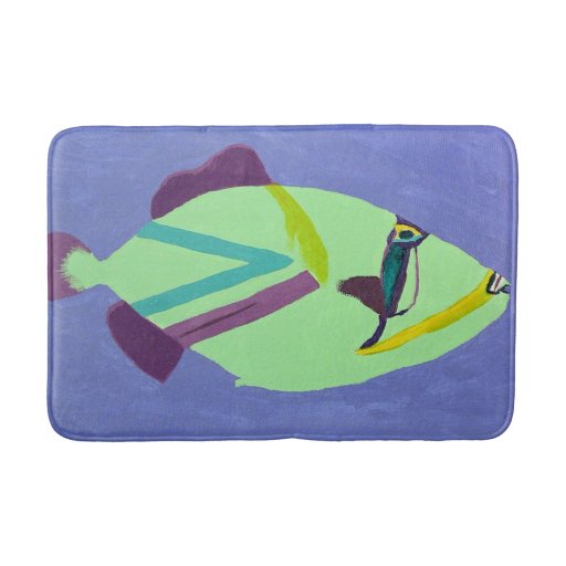 Tropical Fish Bath Mat Zazzle