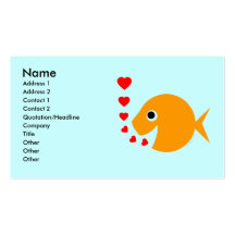 Tropical Fish  Breeder Pool Maintenance Card Business Card Template