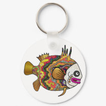 Tropical Fish Keychain - 17 by ArtbyJean Tropical Fish Keychain - 17