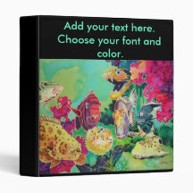 Tropical Fish Original Book or Photo Binder