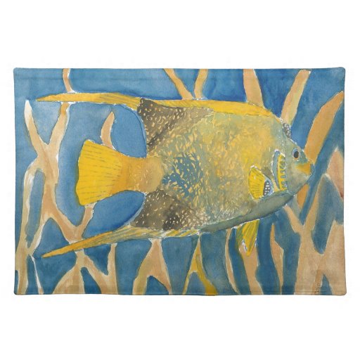 tropical fish placemat Zazzle