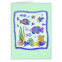 Tropical Fish Quilt Card