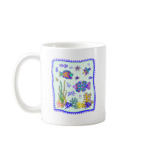 Tropical Fish Quilt Mug