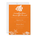 Tropical Fish Wedding Invitation invitation