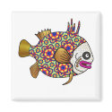 Tropical Fish with bright patterns -010 magnets