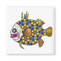Tropical Fish with bright patterns -011 magnets