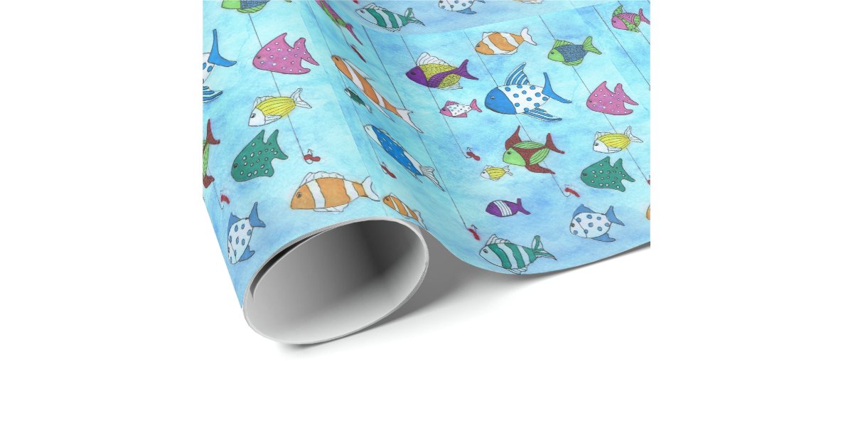 Tropical Fish Wrapping Paper Children Zazzle