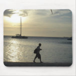 Tropical Fishing Boats Mouse Pads