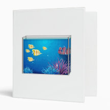 Tropical FishTank 3 Ring Binders