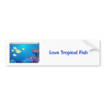 Tropical FishTank Bumper Sticker