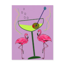 Tropical Flamingo Art Gifts Post Cards