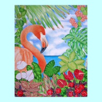 Tropical Flamingo posters