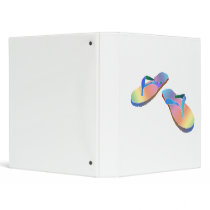 Tropical Flip Flops 2 Vinyl Binder