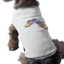 Tropical Flip Flops 2 Pet Tshirt