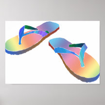 Tropical Flip Flops 2 Posters