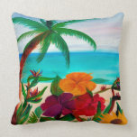 Tropical Floral Beach pillow pillows