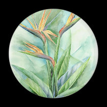 Tropical Flower Bird Of Paradise Painting - Multi magnets