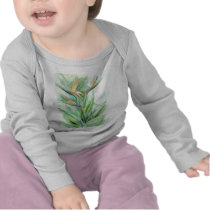 Tropical Flower Bird Of Paradise Painting - Multi Shirt