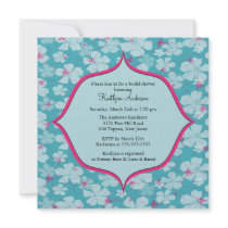 Tropical Flower Bridal Shower Invitation by celebrateitinvites Tropical Flower Bridal Shower Invitation