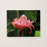 Tropical Flower fiesta  Ginger Jigsaw Puzzle