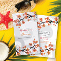 Tropical Flower Fusion Swirl Custom Profile Card business cards
