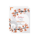 Tropical Flower Fusion Swirl Save Date Postcard by fat_fa_tin Tropical Flower Fusion Swirl Save Date Postcard