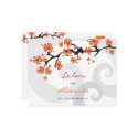 Tropical Flower Fusion Swirl Save Date Postcard by fat_fa_tin Tropical Flower Fusion Swirl Save Date Postcard