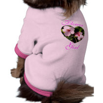 "Tropical Flower Girl" Doggie Tee pet clothing