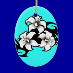 TROPICAL FLOWER VECTOR TATTOO GRAPHICS TOUGH LOGO ornaments