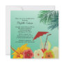 Tropical Flowers Bridal Shower Invitation