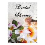 Tropical Flowers Bridal Shower Invitations